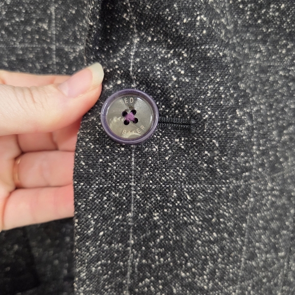 Ted Baker Mens Wool 2 Button Classic Blazer Size 2 36 US Career Office Designer - Picture 8 of 16